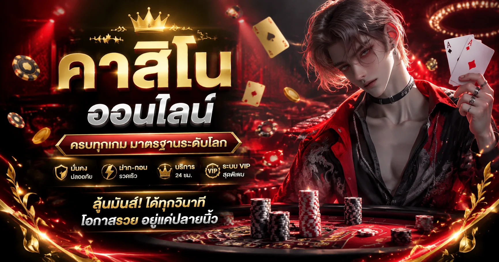 คาสิโนออนไลน์ SUCK777 ถ่ายทอดสดบาคาร่า รูเล็ต